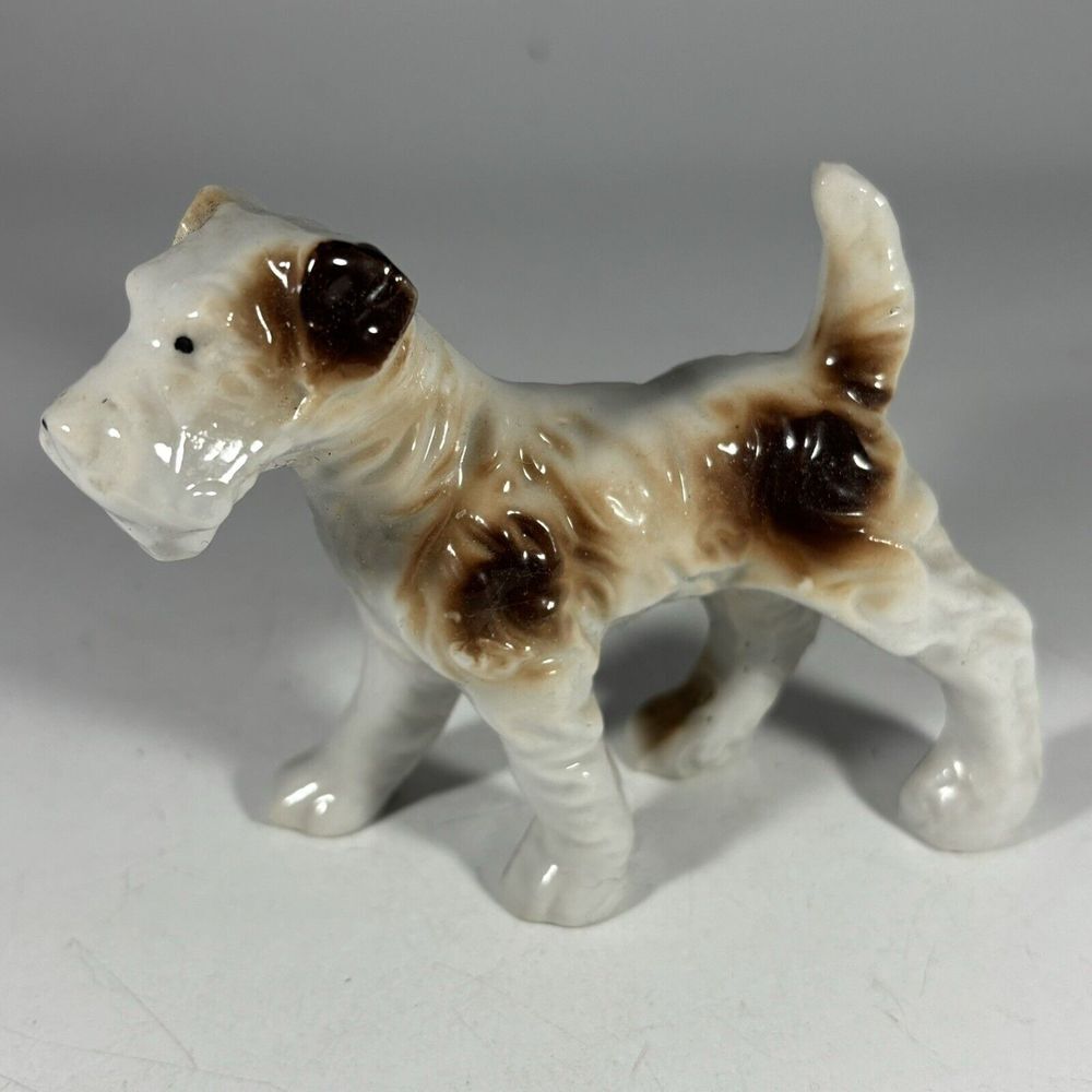 IRISH FOX TERRIER FIGURINE/ENESCO/JAPAN/VINTAGE‎